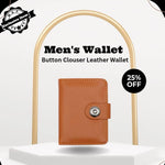 Men's Leather Bi-Fold Waleet - Stylish Slim Design